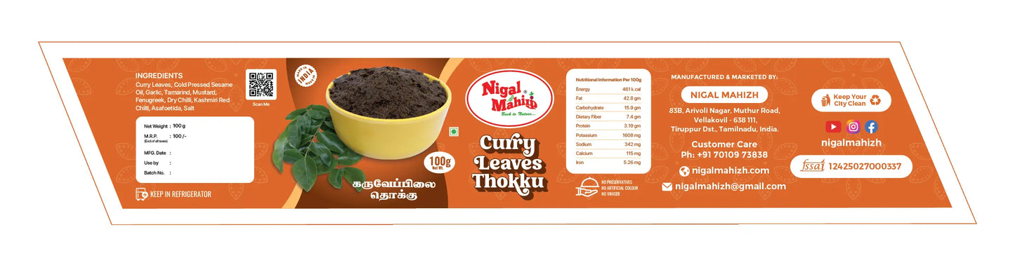 Curry Leaves Thokku