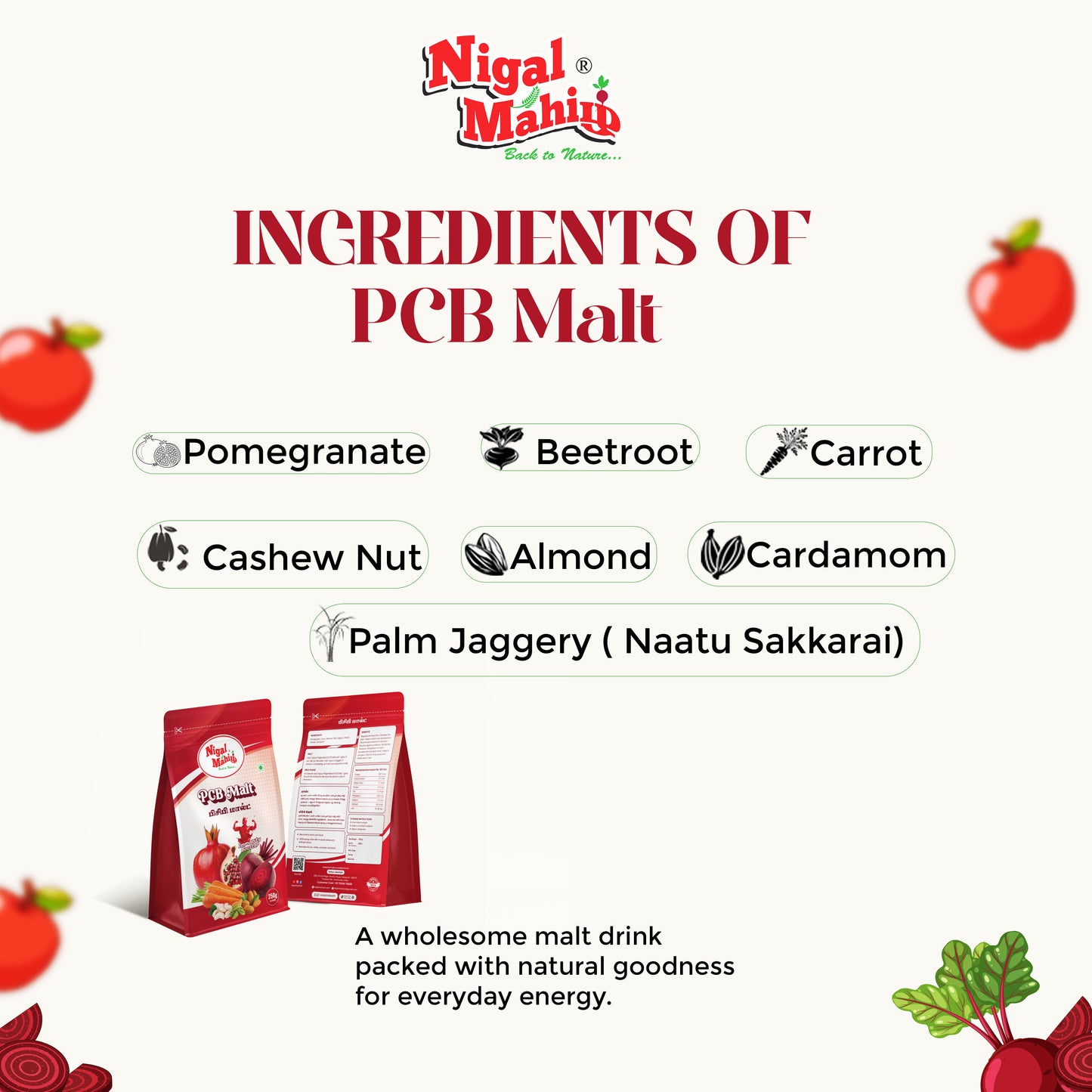 PCB (Pomegranate, Carrot, Beetroot) Malt