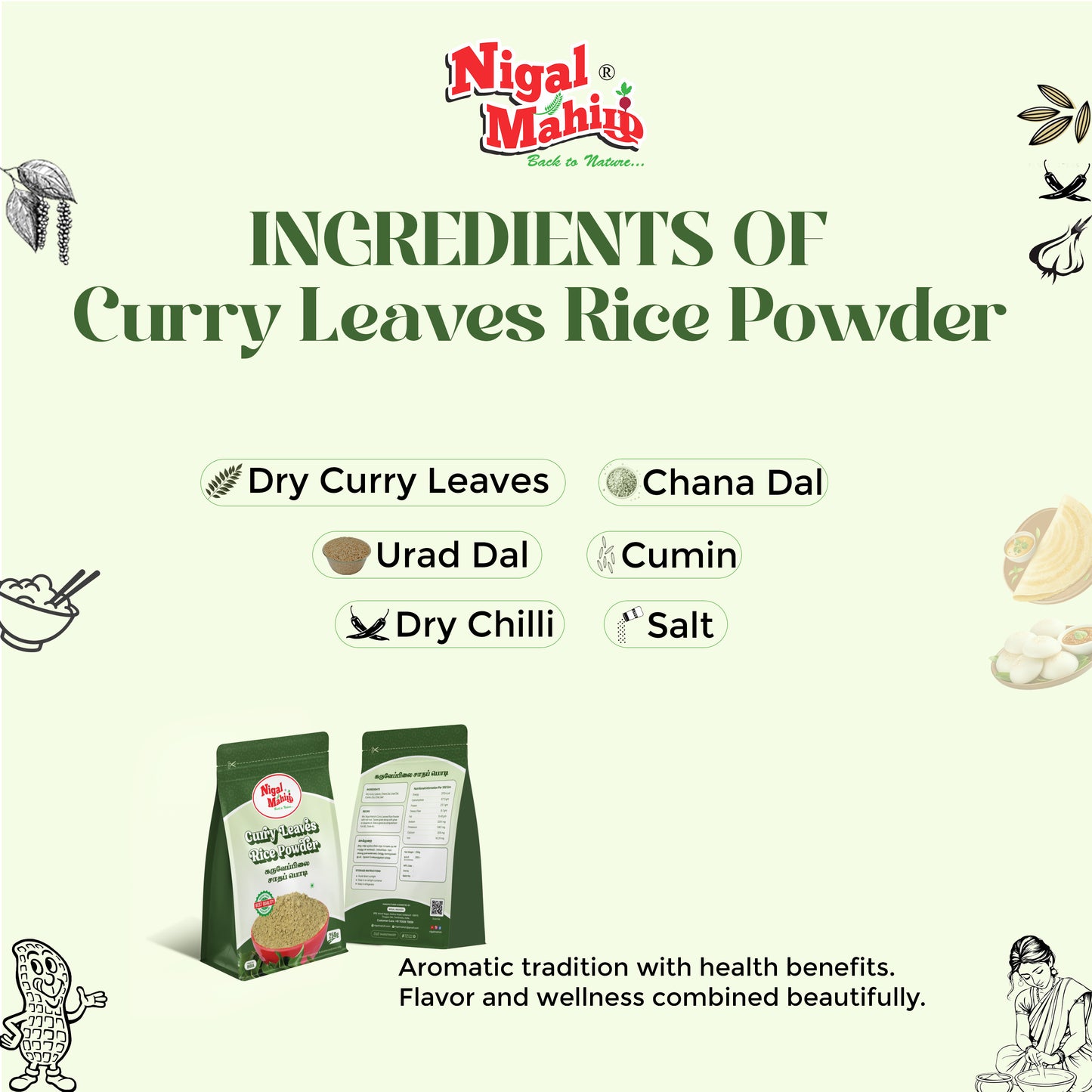 Curry Leaves Rice Powder